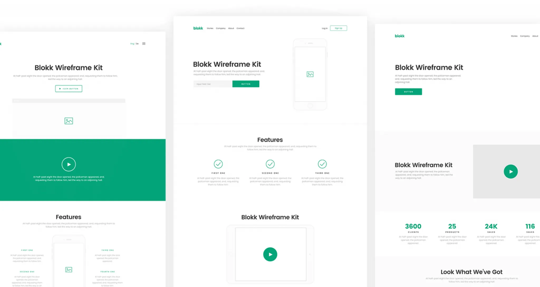 Wireframe fidelidad media