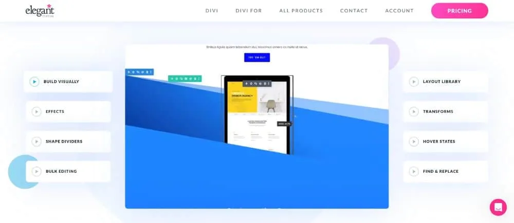 Maquetador Visual Divi comparativa con Elementor
