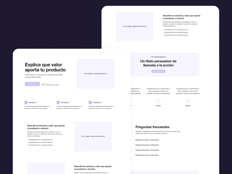 Crear una landing page con Elementor
