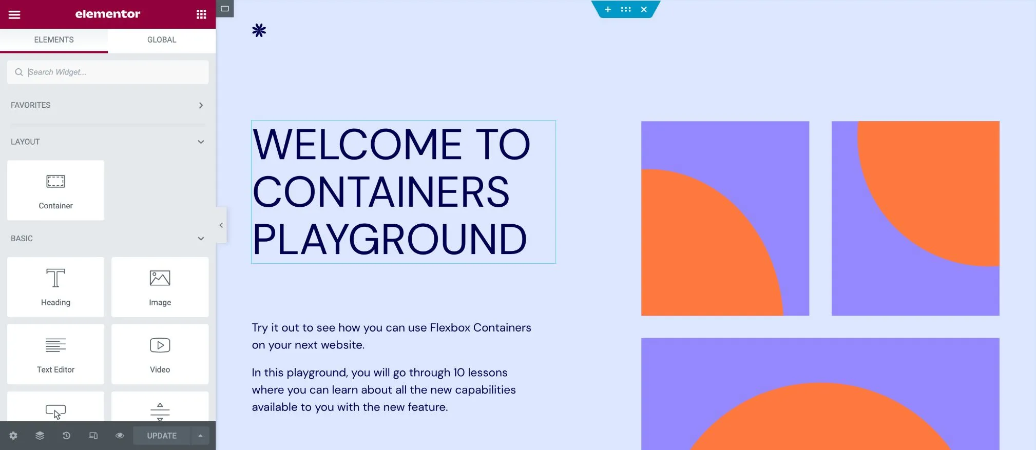 Flexbox Elementor