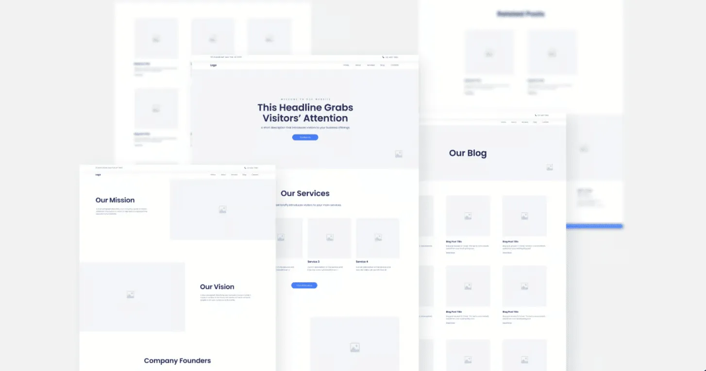 Wireframe elementor