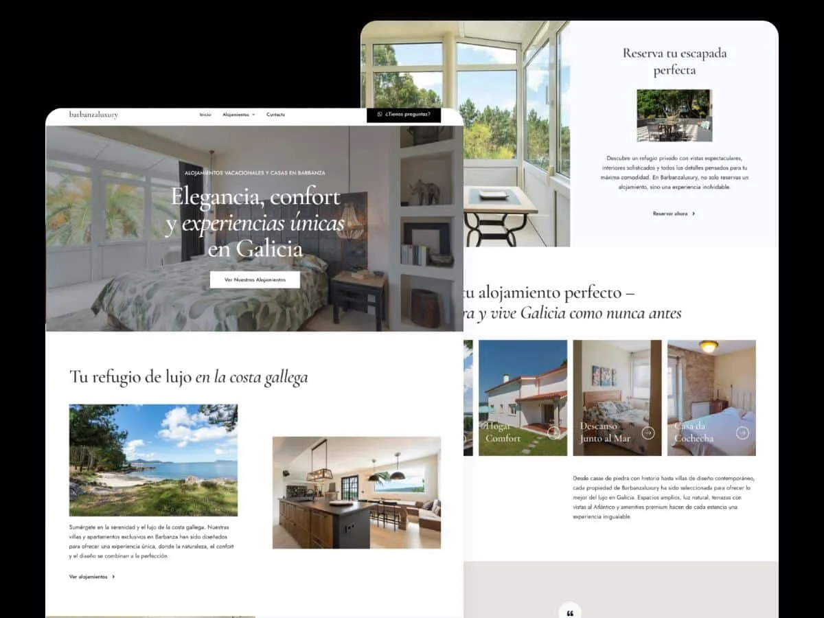 Web de Barbanza Luxury