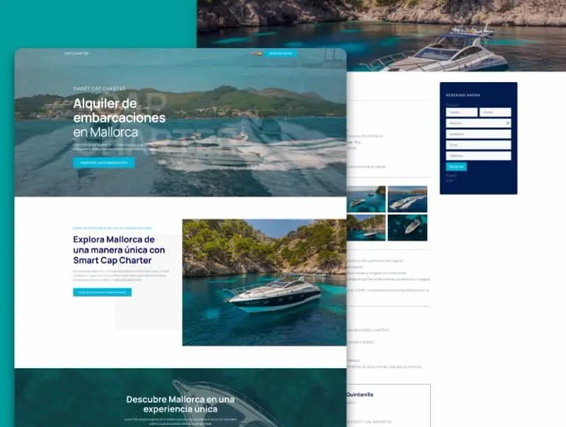 Web de Cap Charter