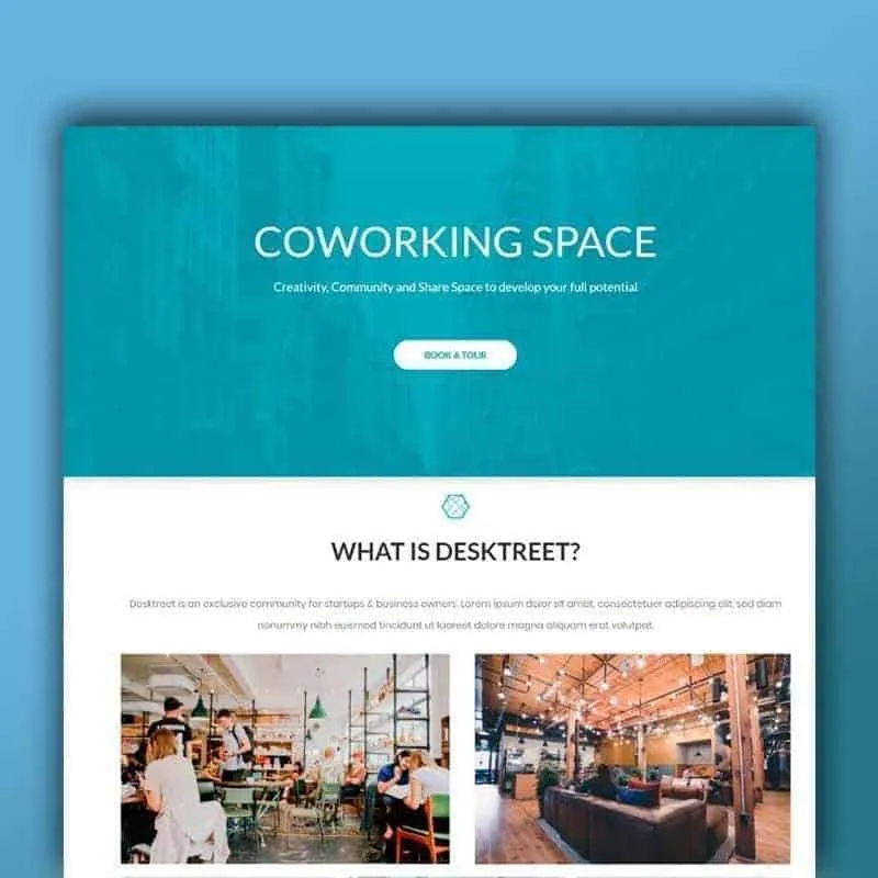 Plantilla Elementor gratis Desktreet