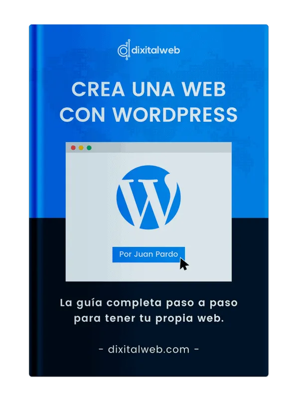 Portada de la guía para crear tu web con WordPress