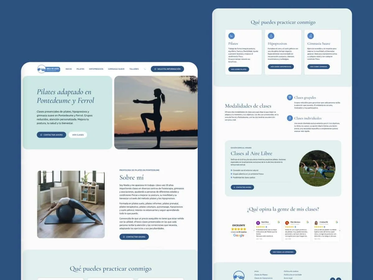 Web de Noela Pilates