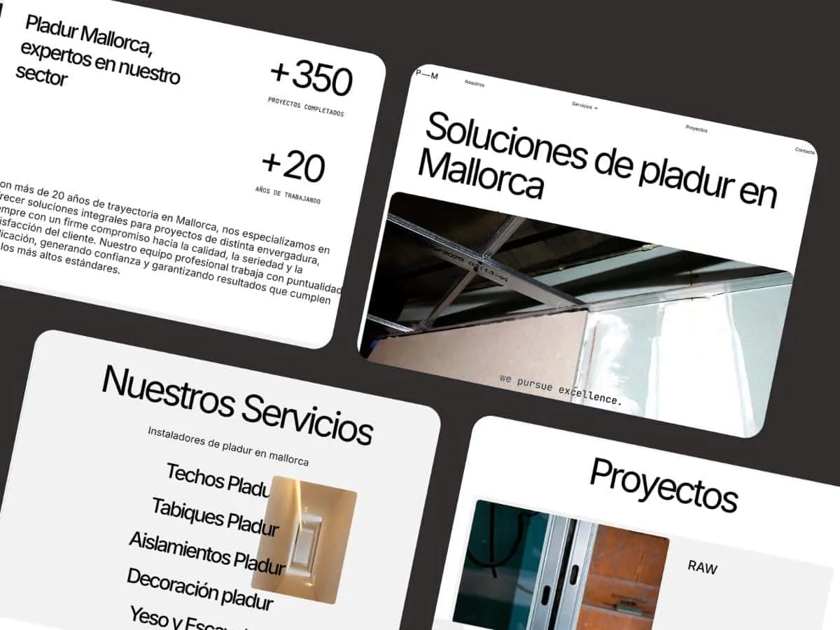 Web de Pladur Mallorca