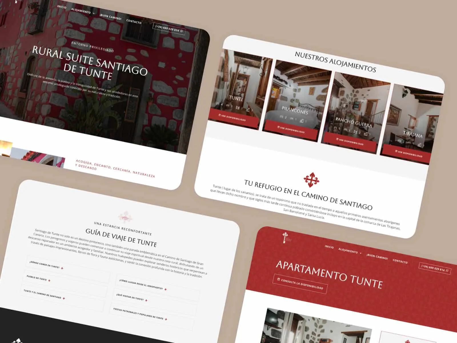 Web de Rural Suites Santiago de Tunte