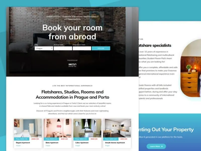 Web de Student Room Flat