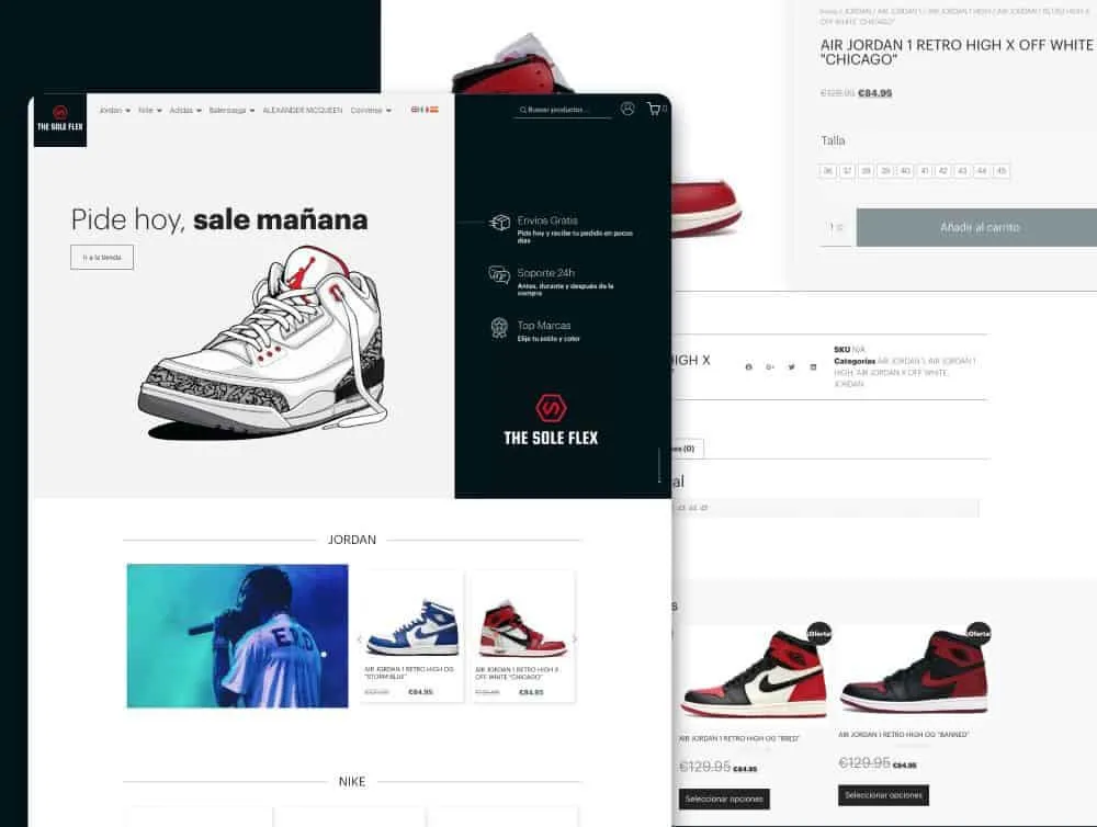 Web de The Sole Flex