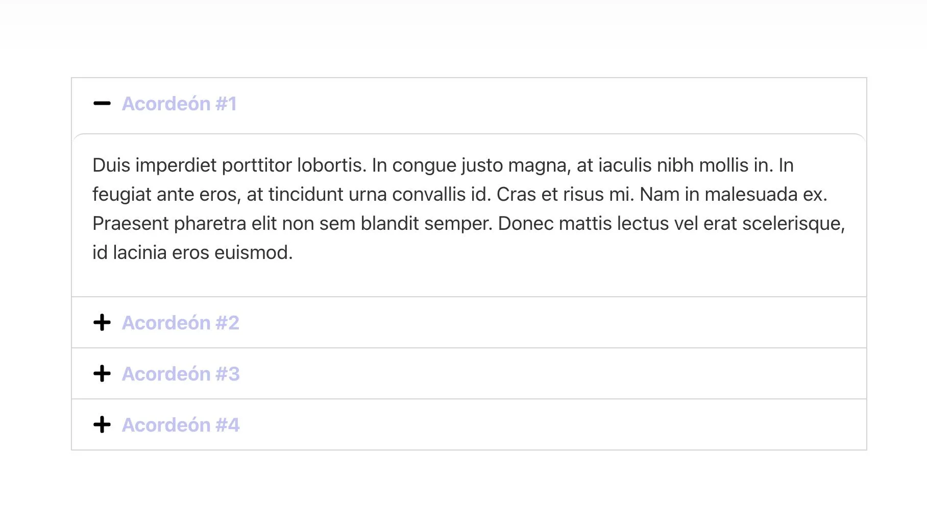 widget acordeon elementor cerrado